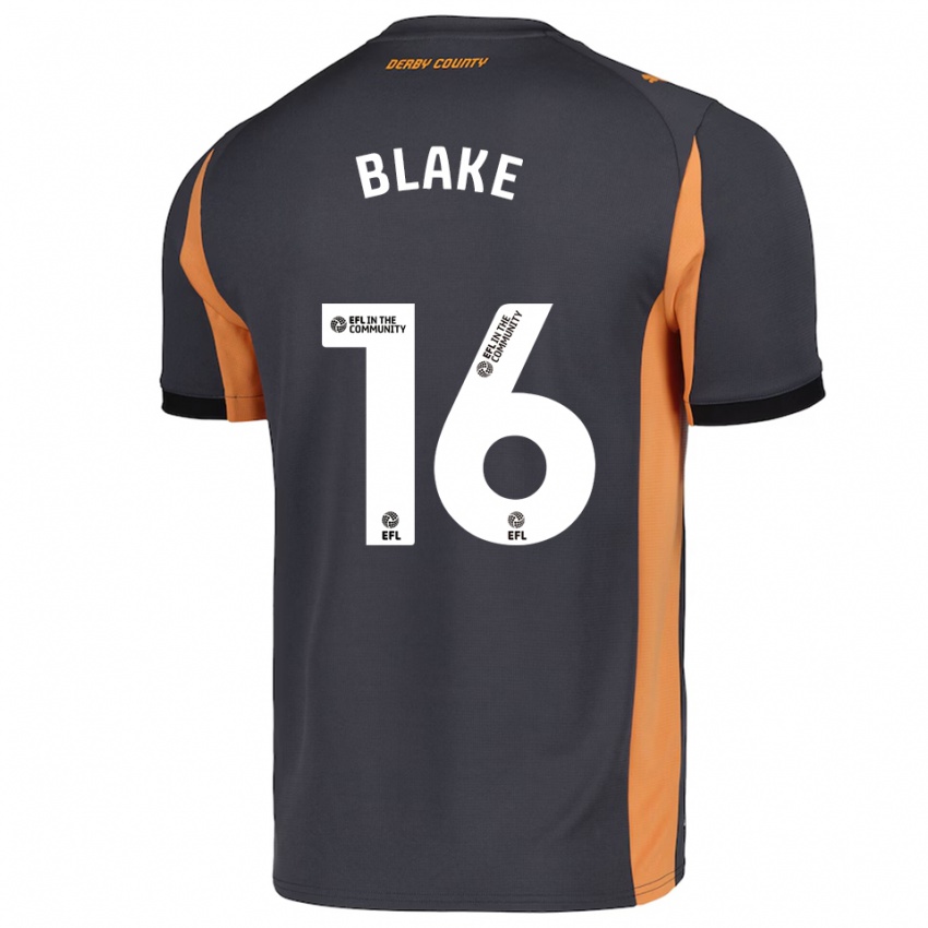 ילדים זאיין בלייק #16 אפור כתום שחור הרחק ג'רזי 2025/26 חולצה קצרה