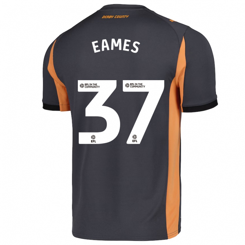 ילדים Owen Eames #37 אפור כתום שחור הרחק ג'רזי 2025/26 חולצה קצרה