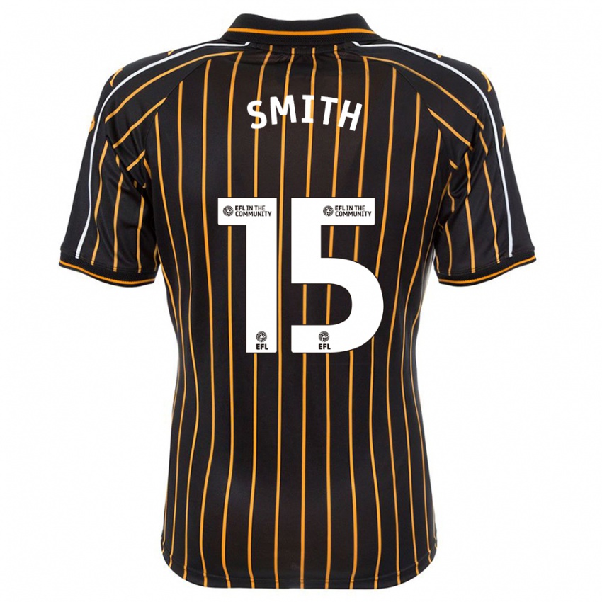 ילדים Suey Smith #15 לבן שחור הרחק ג'רזי 2025/26 חולצה קצרה