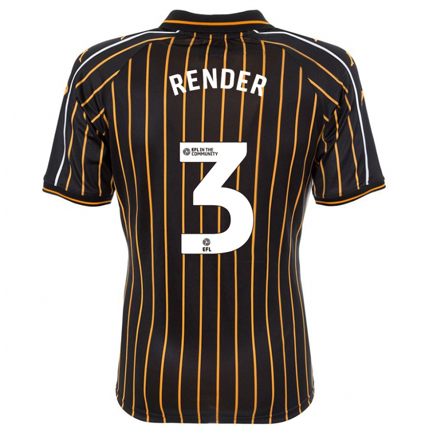 ילדים Meg Render #3 לבן שחור הרחק ג'רזי 2025/26 חולצה קצרה