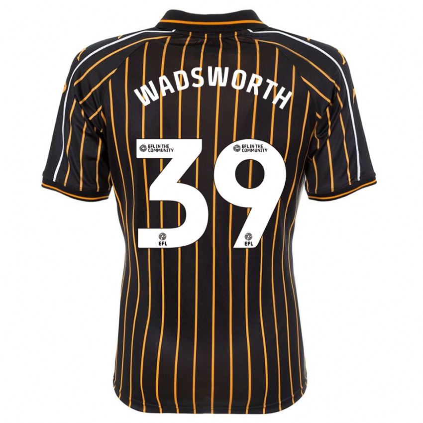 ילדים נואה וודסוורת׳ #39 לבן שחור הרחק ג'רזי 2025/26 חולצה קצרה