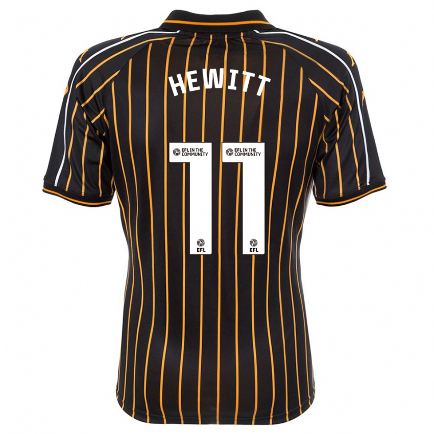 ילדים Stan Hewitt #11 לבן שחור הרחק ג'רזי 2025/26 חולצה קצרה