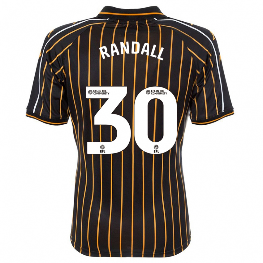 ילדים Jennifer Randall #30 לבן שחור הרחק ג'רזי 2025/26 חולצה קצרה