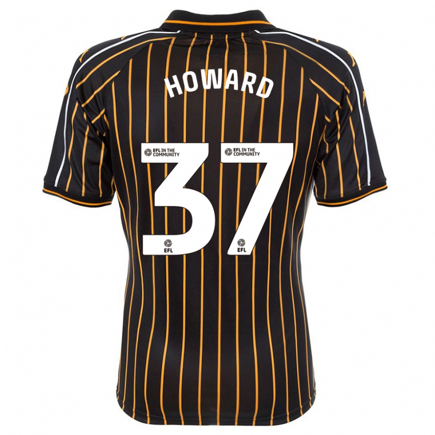 ילדים Scarlet Howard #37 לבן שחור הרחק ג'רזי 2025/26 חולצה קצרה