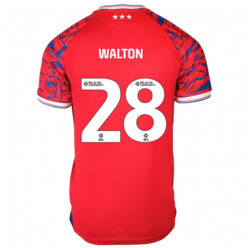 ילדים כריסטיאן וולטון #28 אדום כחול הרחק ג'רזי 2025/26 חולצה קצרה