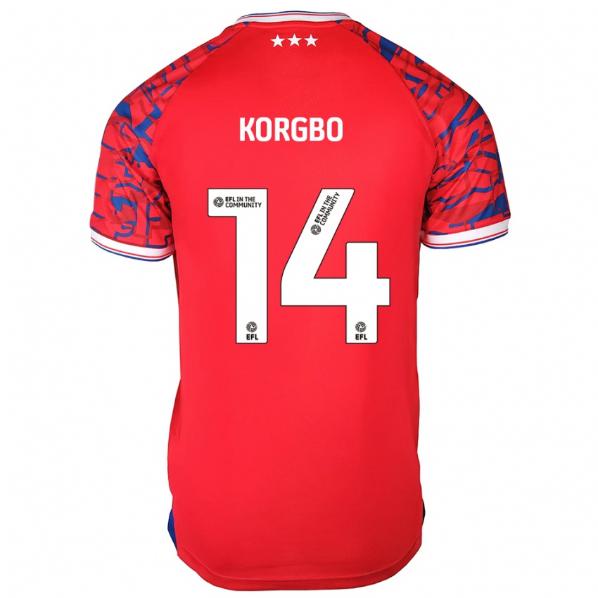 ילדים קלווין קארגבו #14 אדום כחול הרחק ג'רזי 2025/26 חולצה קצרה