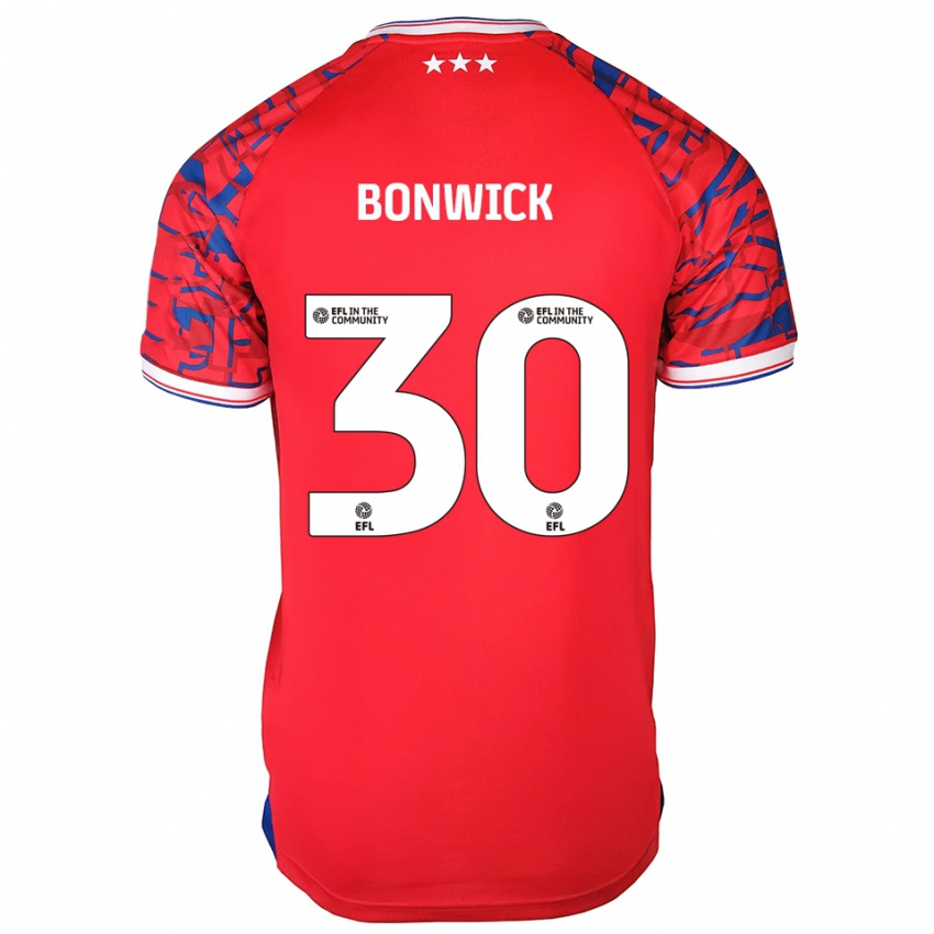 ילדים Kaci-Jai Bonwick #30 אדום כחול הרחק ג'רזי 2025/26 חולצה קצרה