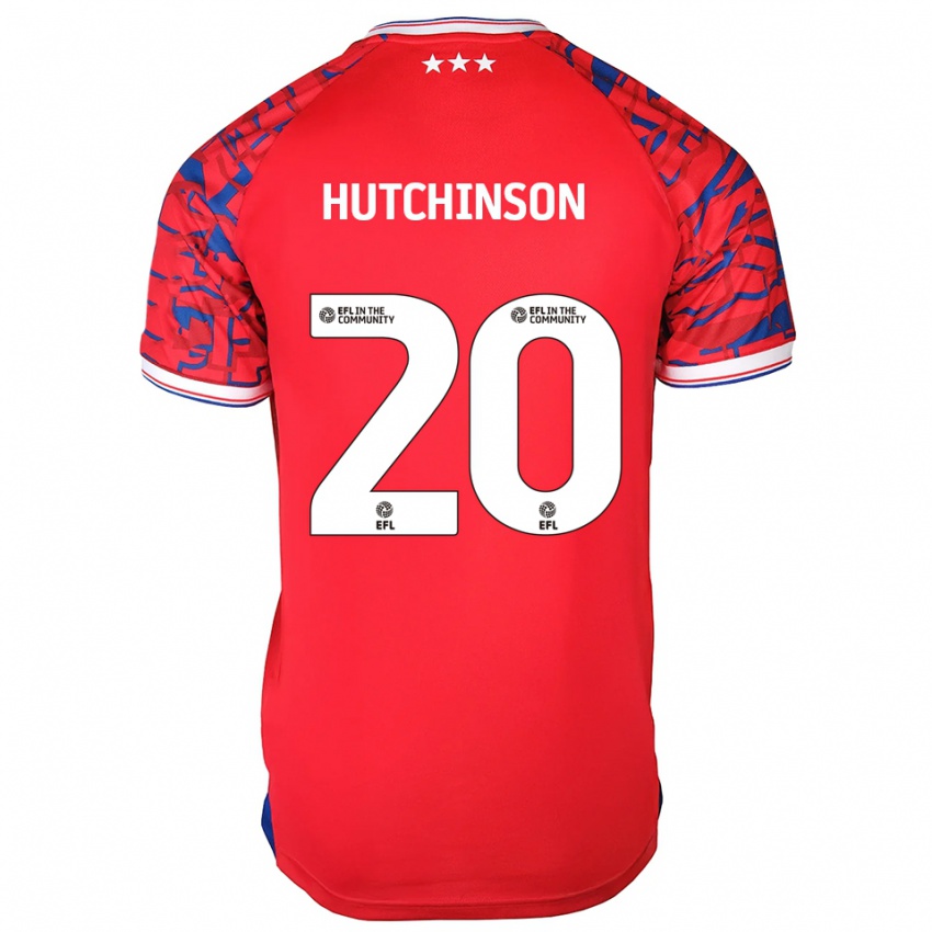 ילדים עומרי האצ'ינסון #20 אדום כחול הרחק ג'רזי 2025/26 חולצה קצרה