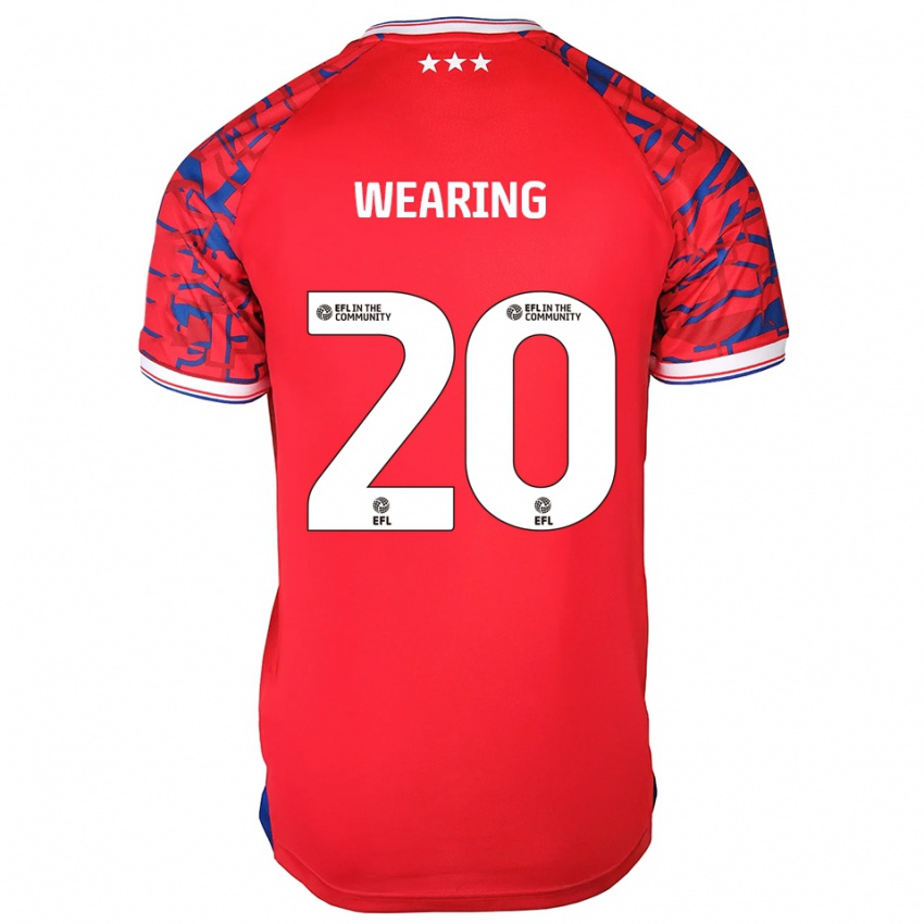 ילדים מייגן לובשת #20 אדום כחול הרחק ג'רזי 2025/26 חולצה קצרה