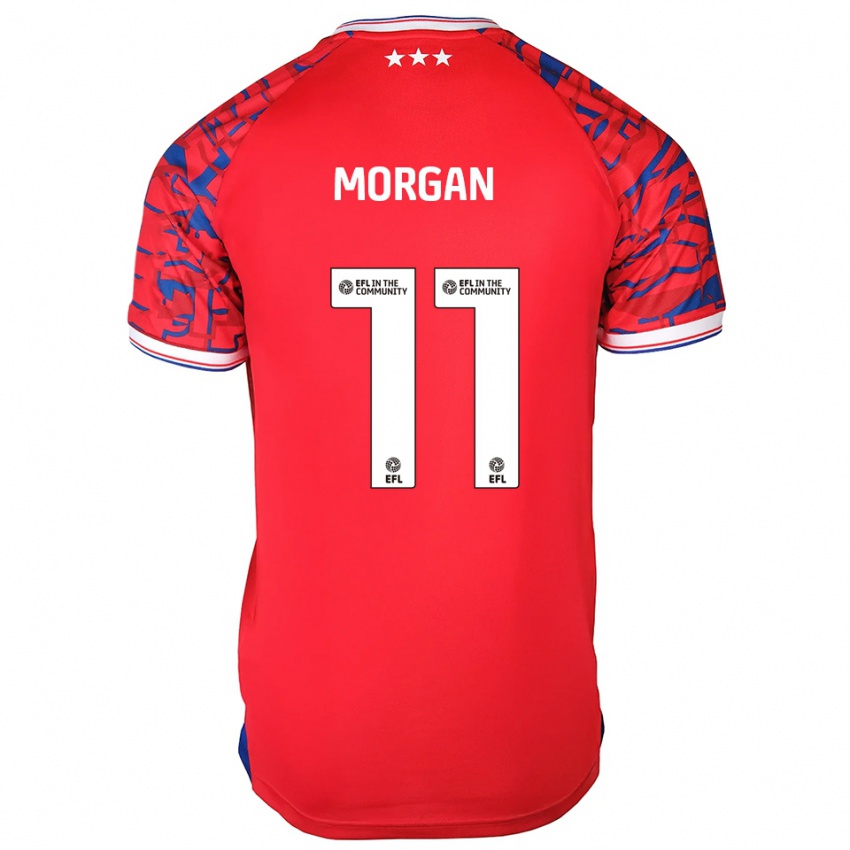 ילדים ריו אודני-מורגן #11 אדום כחול הרחק ג'רזי 2025/26 חולצה קצרה