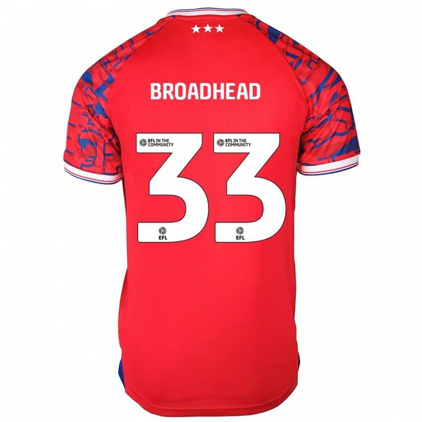 ילדים ניית'ן ברודהד #33 אדום כחול הרחק ג'רזי 2025/26 חולצה קצרה