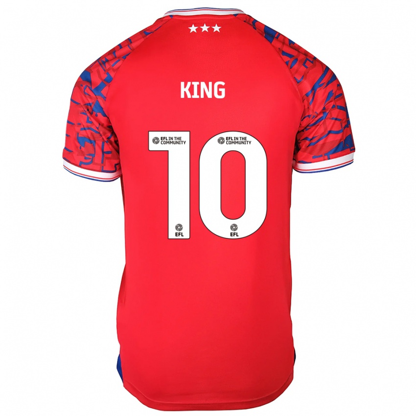 ילדים אלואיז קינג #10 אדום כחול הרחק ג'רזי 2025/26 חולצה קצרה