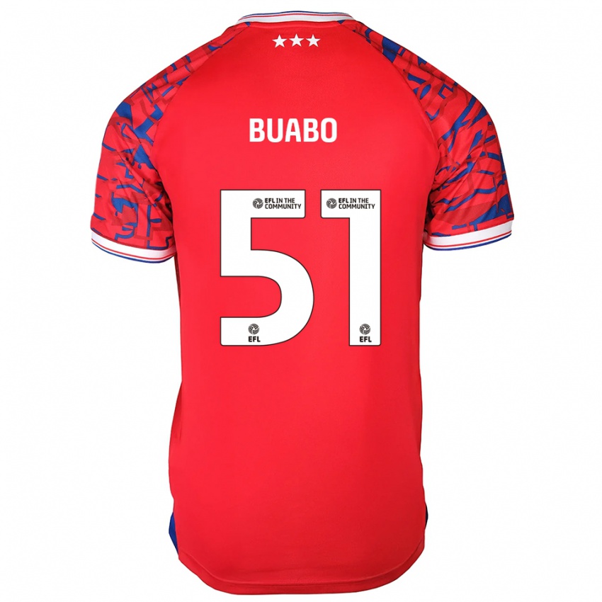 ילדים ג'רארד בואבו #51 אדום כחול הרחק ג'רזי 2025/26 חולצה קצרה