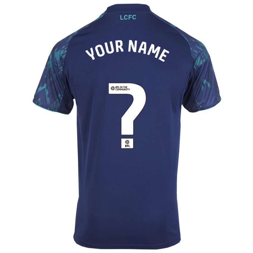 ילדים השם שלך #0 כחול נייבי ירוק לבן הרחק ג'רזי 2025/26 חולצה קצרה