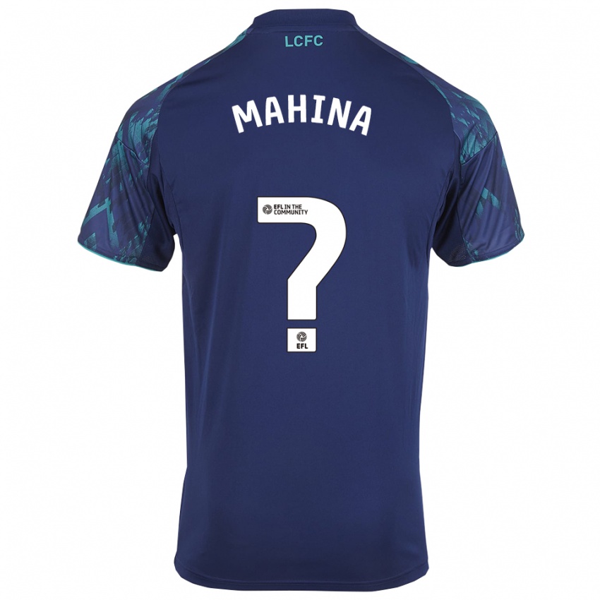ילדים Nazars Mahina #0 כחול נייבי ירוק לבן הרחק ג'רזי 2025/26 חולצה קצרה