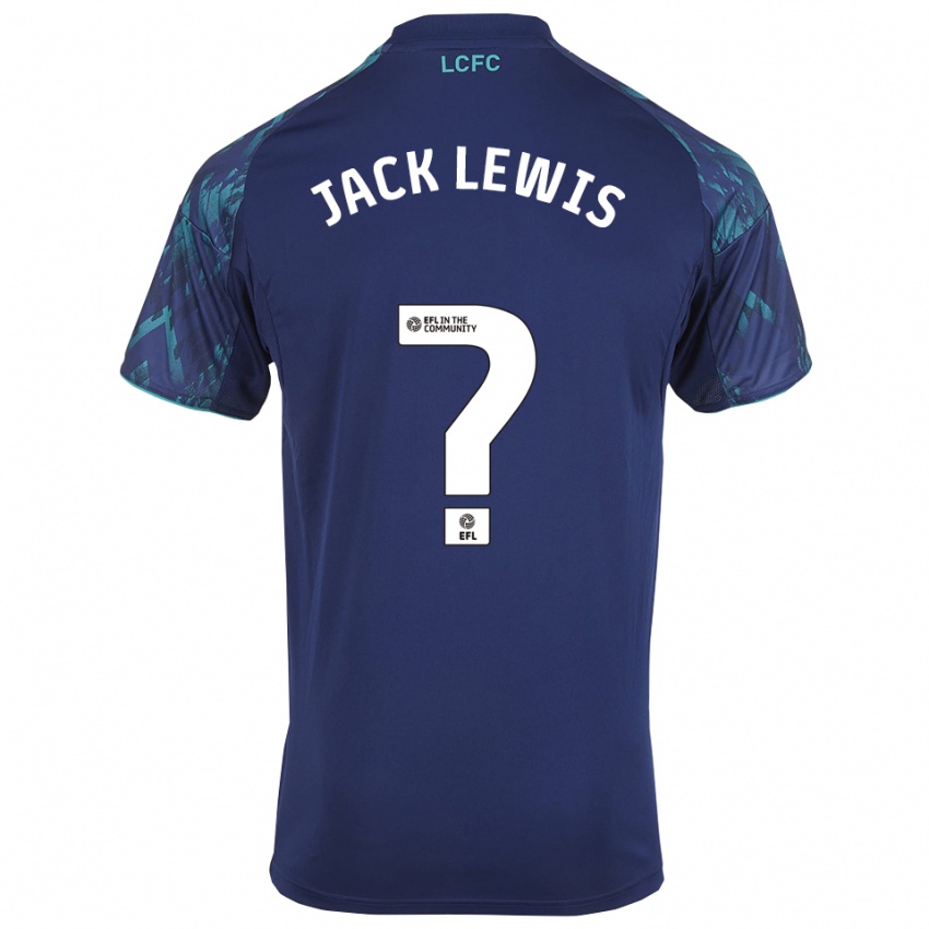 ילדים ג'ק לואיס #0 כחול נייבי ירוק לבן הרחק ג'רזי 2025/26 חולצה קצרה