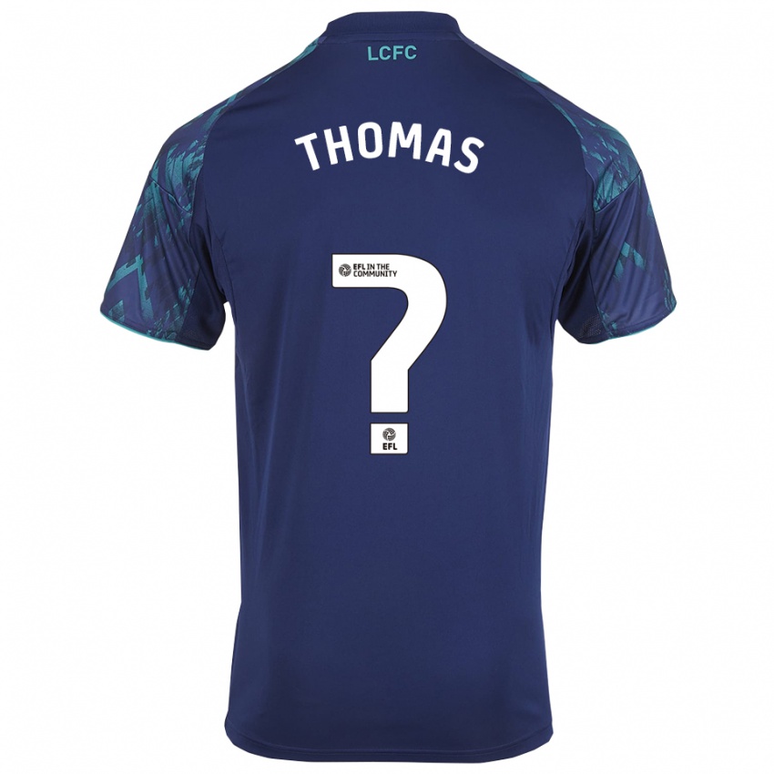 ילדים טריסטן תומאס #0 כחול נייבי ירוק לבן הרחק ג'רזי 2025/26 חולצה קצרה