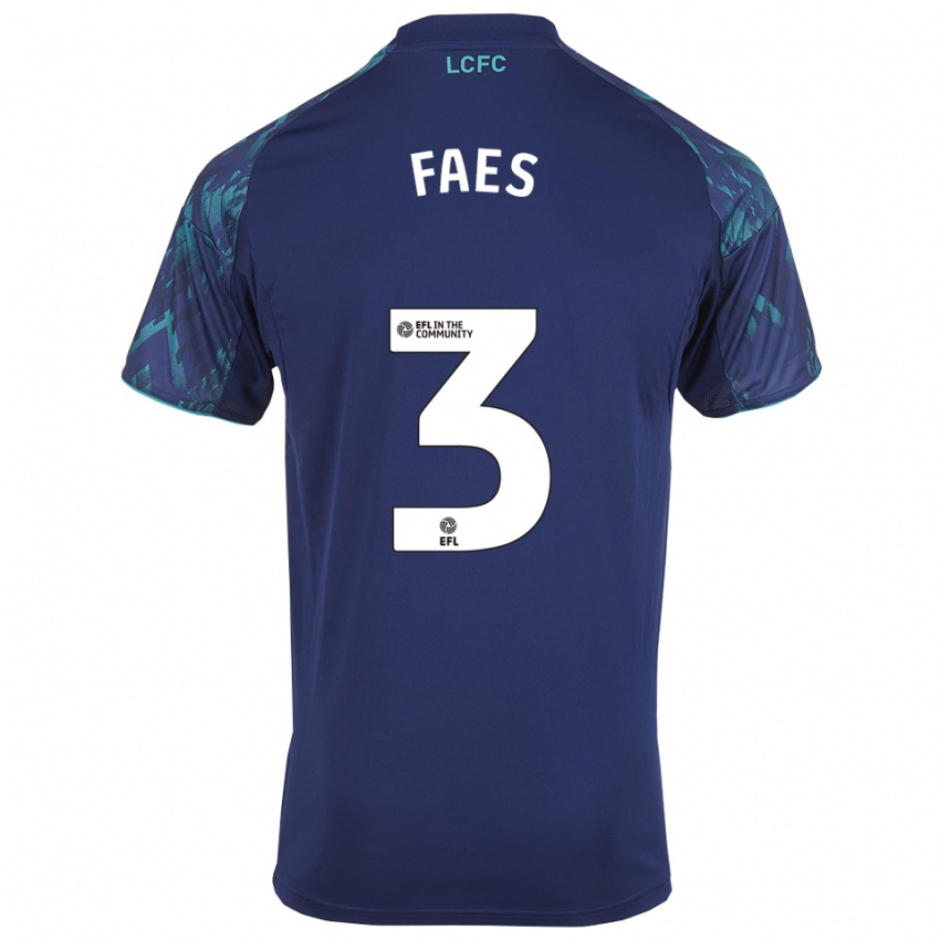 ילדים ואוט פאס #3 כחול נייבי ירוק לבן הרחק ג'רזי 2025/26 חולצה קצרה