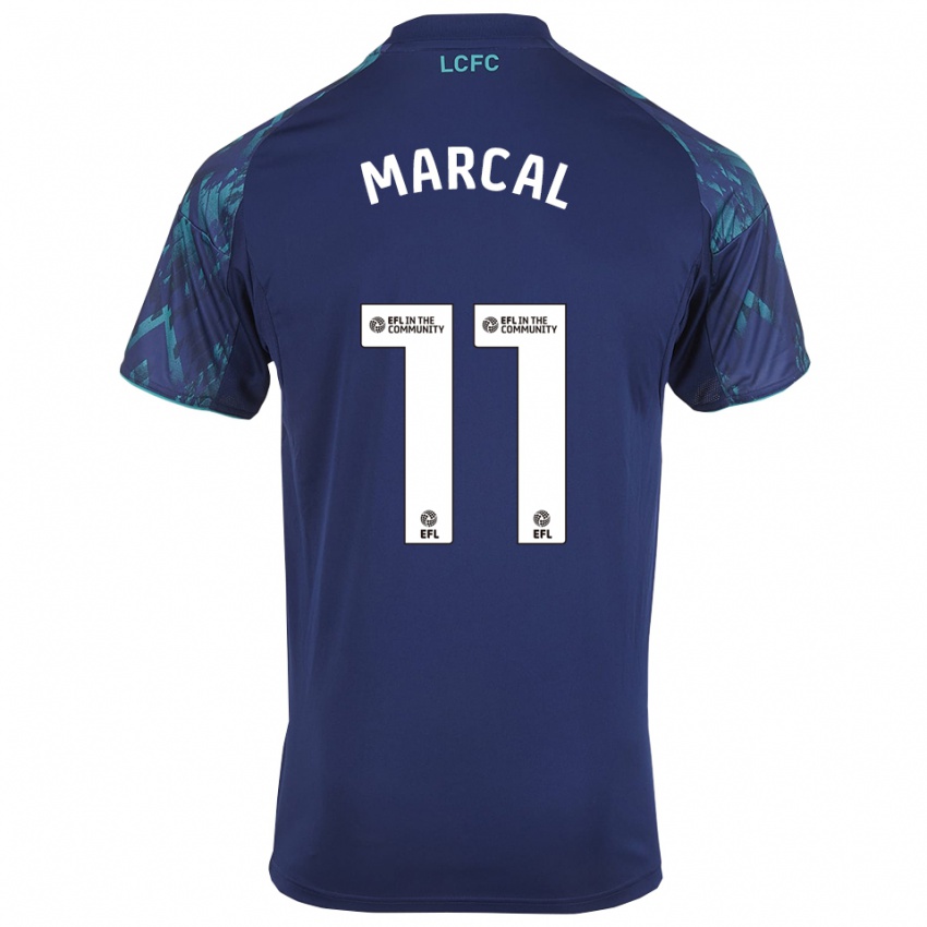 ילדים וניה מרסאל #11 כחול נייבי ירוק לבן הרחק ג'רזי 2025/26 חולצה קצרה