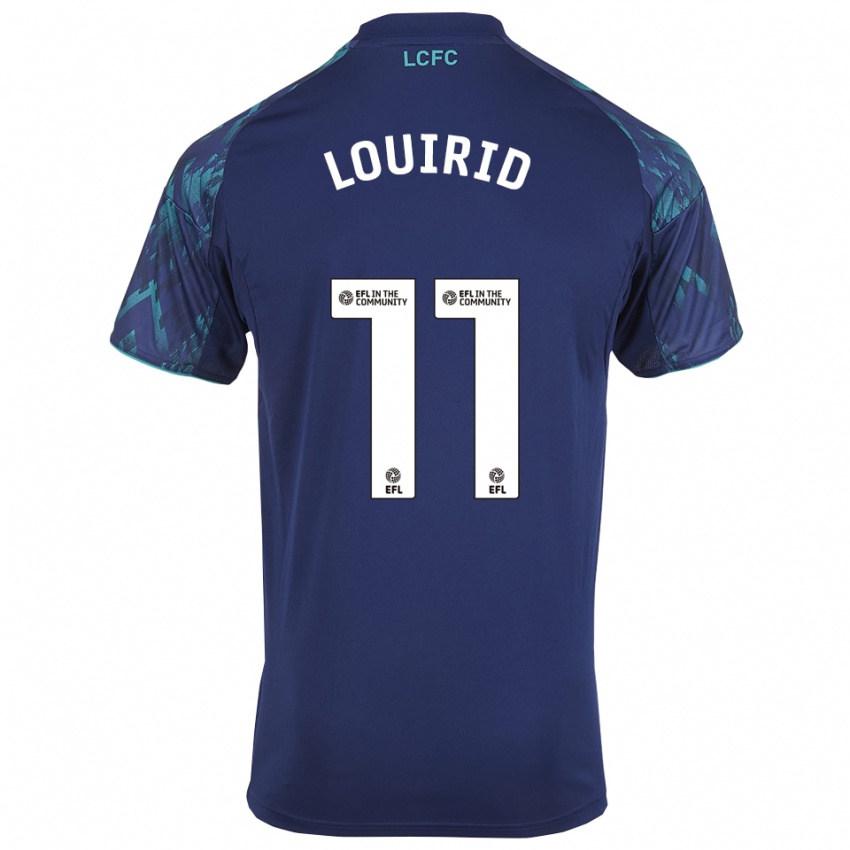 ילדים Chey Louirid #11 כחול נייבי ירוק לבן הרחק ג'רזי 2025/26 חולצה קצרה