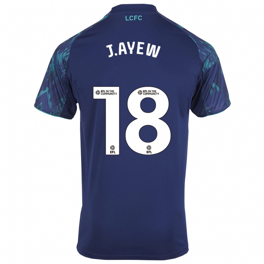 ילדים אייו #18 כחול נייבי ירוק לבן הרחק ג'רזי 2025/26 חולצה קצרה