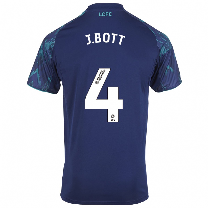 ילדים סי ג'יי בוט #4 כחול נייבי ירוק לבן הרחק ג'רזי 2025/26 חולצה קצרה