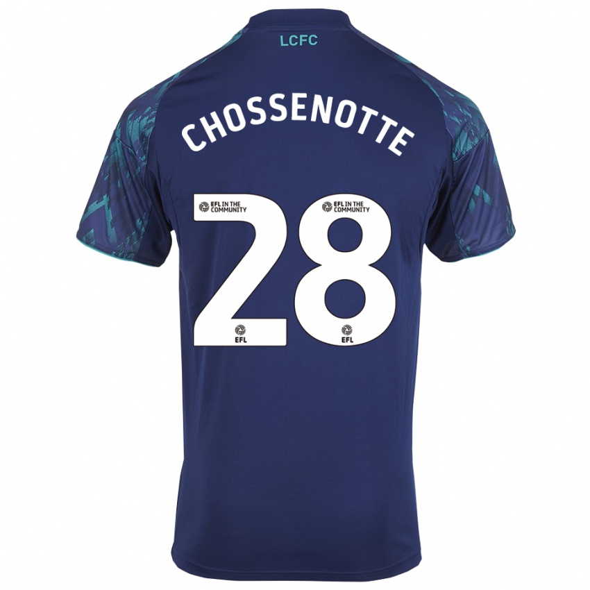 ילדים שנה צ'וסנוטה #28 כחול נייבי ירוק לבן הרחק ג'רזי 2025/26 חולצה קצרה