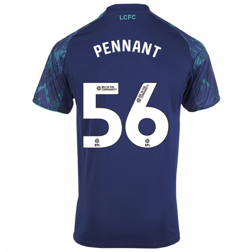 ילדים טרל אמרי לירוי פננט #56 כחול נייבי ירוק לבן הרחק ג'רזי 2025/26 חולצה קצרה