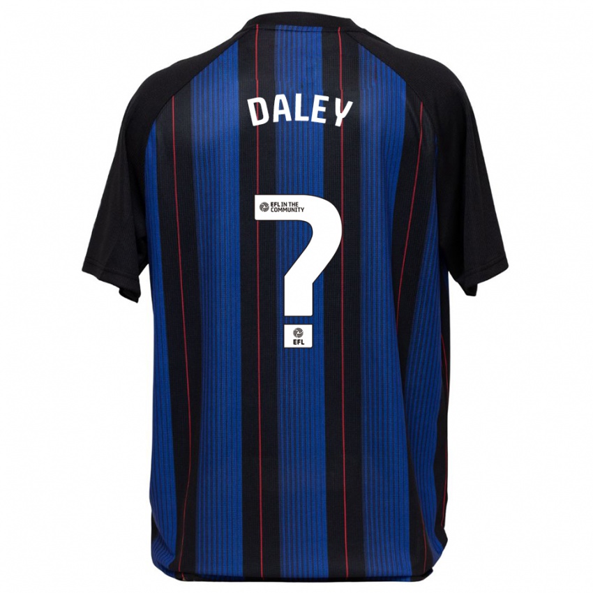 ילדים Jack Daley #0 כחול שחור הרחק ג'רזי 2025/26 חולצה קצרה