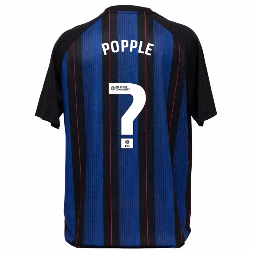 ילדים הנרי ג׳יימס פופל #0 כחול שחור הרחק ג'רזי 2025/26 חולצה קצרה