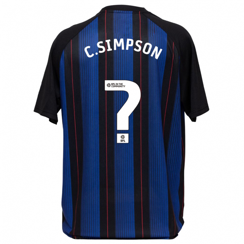 ילדים קמרון סימפסון #0 כחול שחור הרחק ג'רזי 2025/26 חולצה קצרה