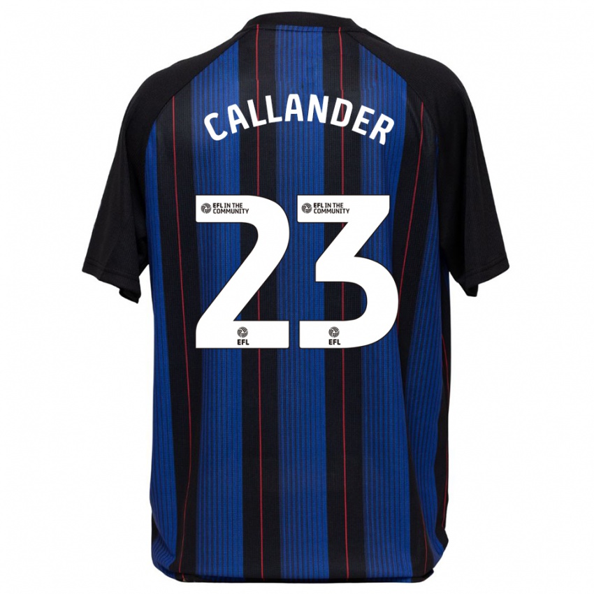 ילדים Chelsea Callander #23 כחול שחור הרחק ג'רזי 2025/26 חולצה קצרה