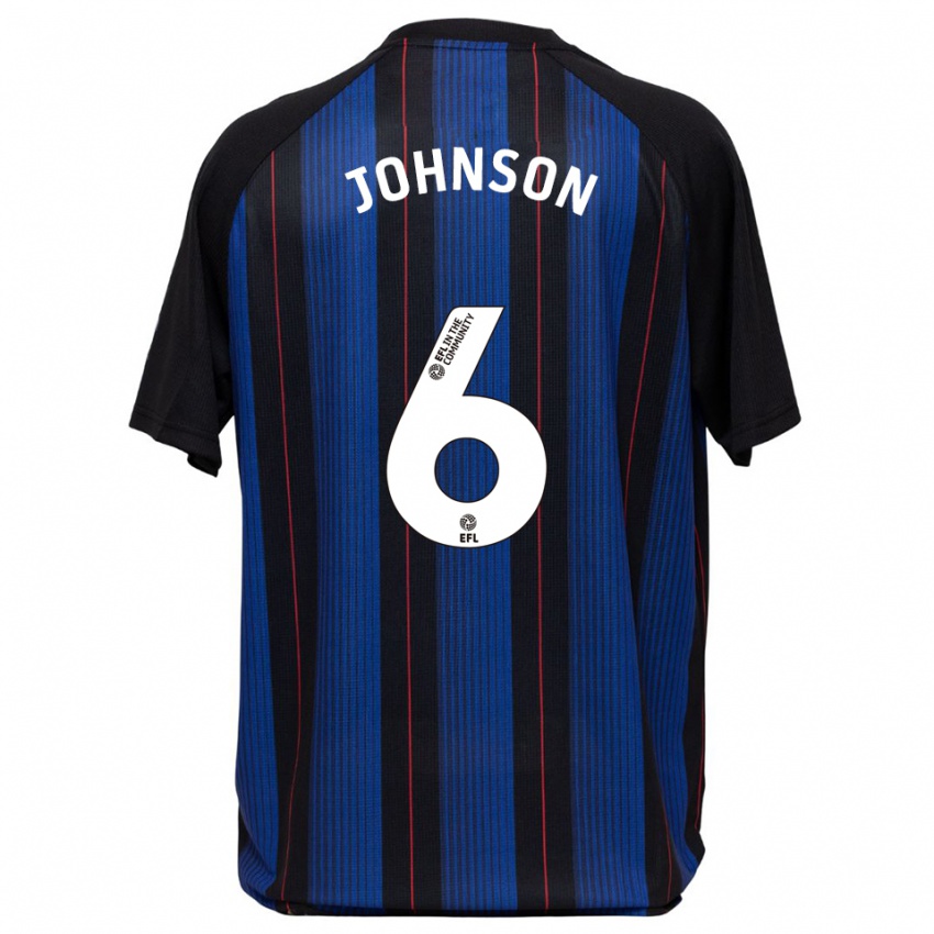 ילדים Brayden Johnson #6 כחול שחור הרחק ג'רזי 2025/26 חולצה קצרה