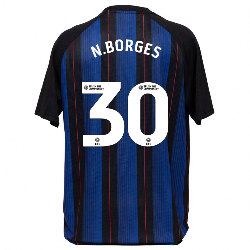 ילדים נטו בורז׳ס #30 כחול שחור הרחק ג'רזי 2025/26 חולצה קצרה