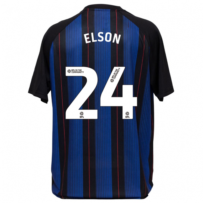 ילדים קאסי אלסון #24 כחול שחור הרחק ג'רזי 2025/26 חולצה קצרה