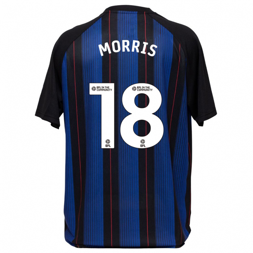 ילדים איידן מוריס #18 כחול שחור הרחק ג'רזי 2025/26 חולצה קצרה