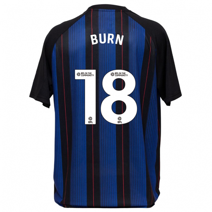 ילדים שרה ברן #18 כחול שחור הרחק ג'רזי 2025/26 חולצה קצרה