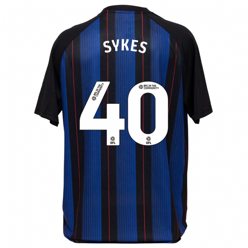 ילדים קיין סייקס #40 כחול שחור הרחק ג'רזי 2025/26 חולצה קצרה