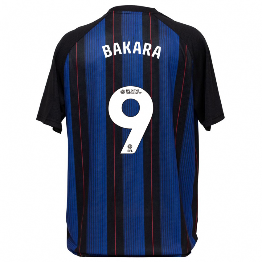 ילדים Hakeem Bakara #9 כחול שחור הרחק ג'רזי 2025/26 חולצה קצרה