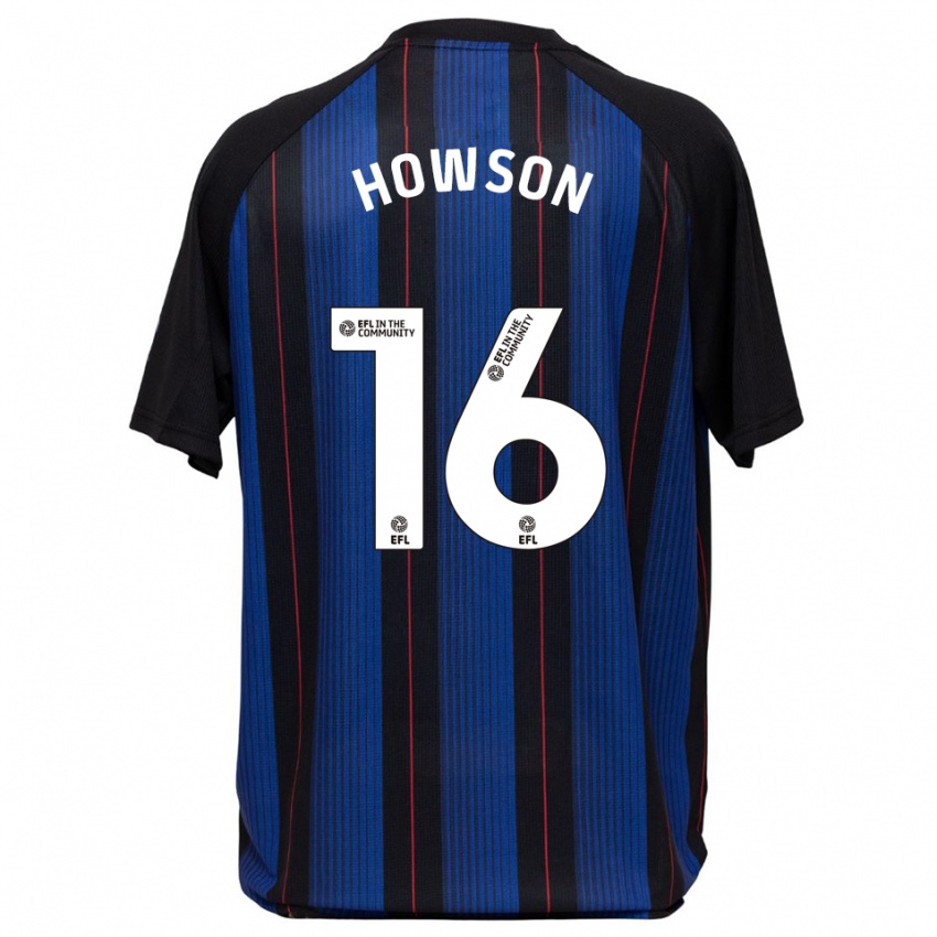 ילדים ג'וני האוסון #16 כחול שחור הרחק ג'רזי 2025/26 חולצה קצרה