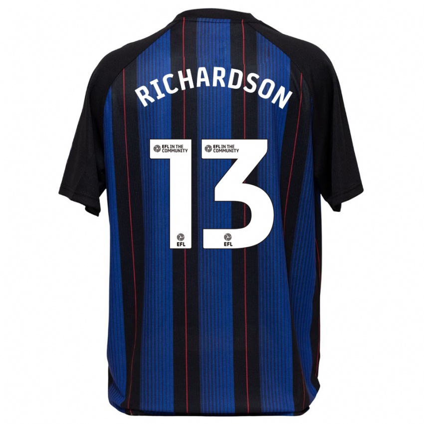ילדים Joseph Richardson #13 כחול שחור הרחק ג'רזי 2025/26 חולצה קצרה