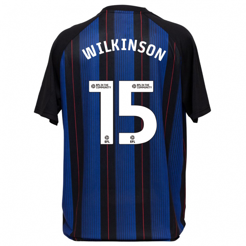 ילדים שרנה וילקינסון #15 כחול שחור הרחק ג'רזי 2025/26 חולצה קצרה