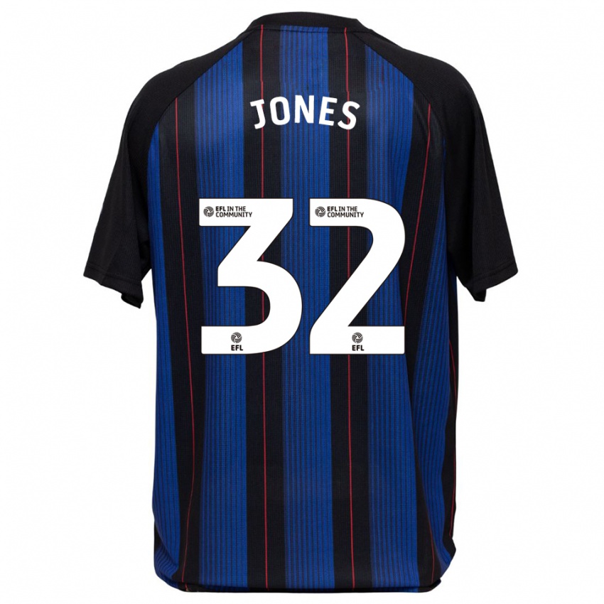 ילדים ג'יימי ג'ונס #32 כחול שחור הרחק ג'רזי 2025/26 חולצה קצרה