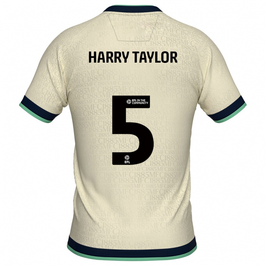ילדים Harry Taylor #5 שמפניה כחול נייבי הרחק ג'רזי 2025/26 חולצה קצרה