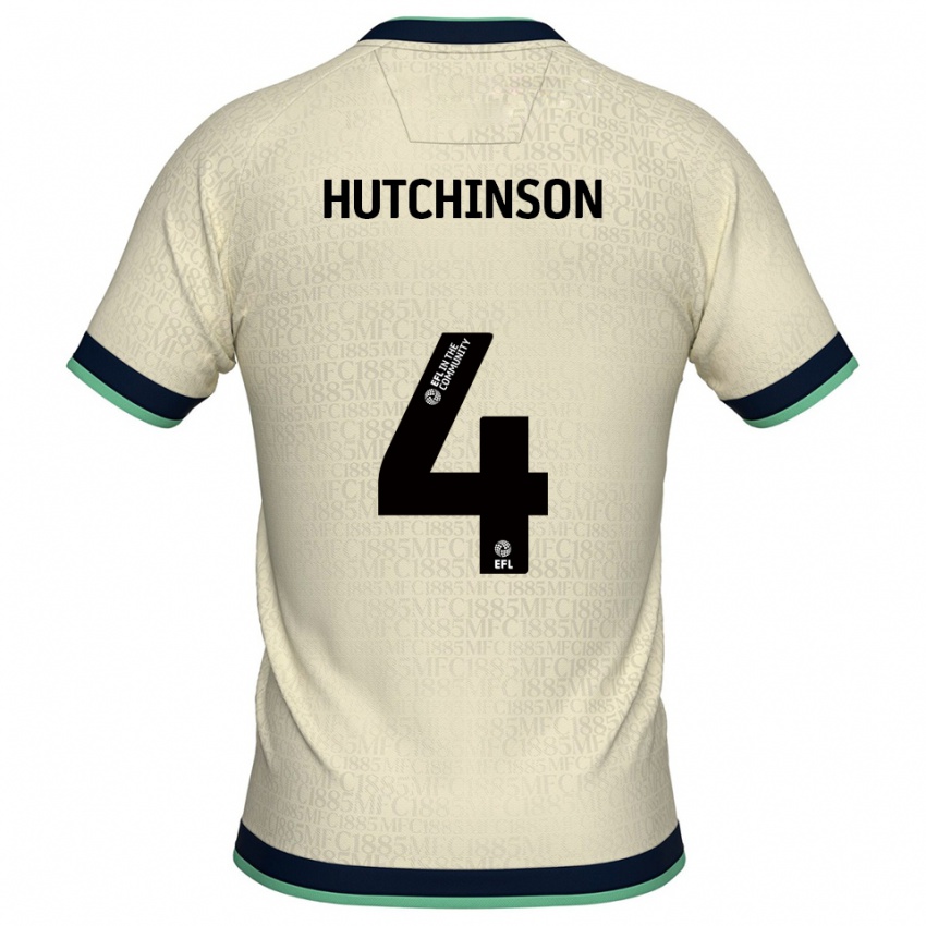 ילדים שון האצ'ינסון #4 שמפניה כחול נייבי הרחק ג'רזי 2025/26 חולצה קצרה