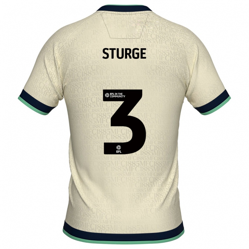 ילדים זאק סטרג' #3 שמפניה כחול נייבי הרחק ג'רזי 2025/26 חולצה קצרה