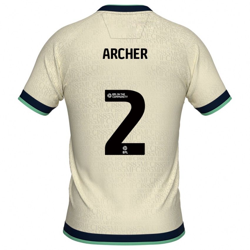 ילדים Da'rell Archer #2 שמפניה כחול נייבי הרחק ג'רזי 2025/26 חולצה קצרה