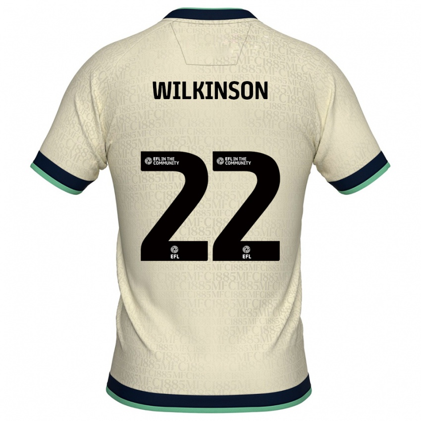 ילדים Chloe Wilkinson #22 שמפניה כחול נייבי הרחק ג'רזי 2025/26 חולצה קצרה