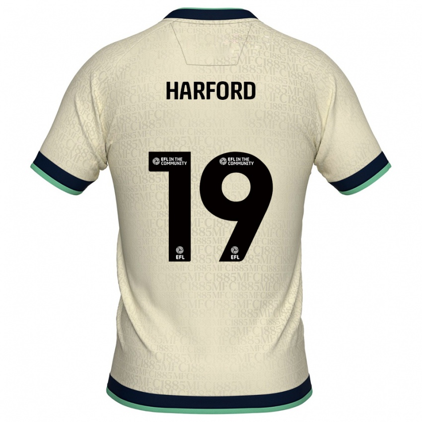 ילדים Beth Harford #19 שמפניה כחול נייבי הרחק ג'רזי 2025/26 חולצה קצרה