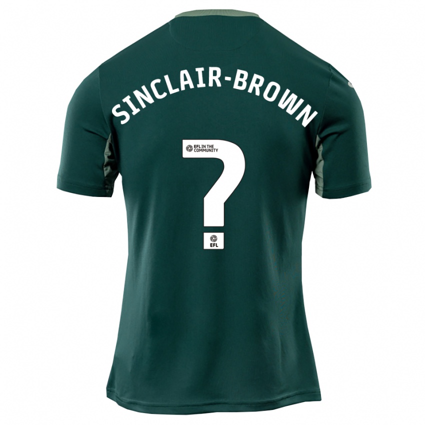 ילדים Jeremiah Sinclair-Brown #0 ירוק לבן סגול הרחק ג'רזי 2025/26 חולצה קצרה